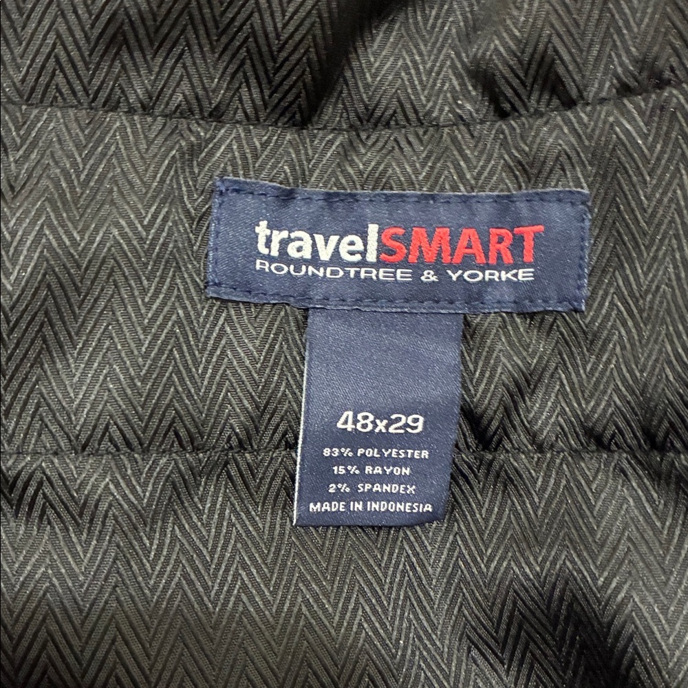 NWT Roundtree & Yorke TravelSmart Luxury Gabardine Dress Pants 48x29 Big Man - Picture 2 of 5